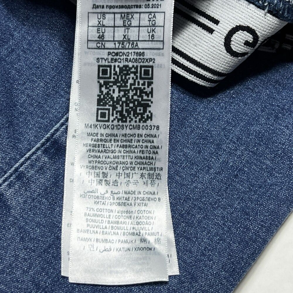 GUESS Skinny Jeans Elastic Waist Blue Stretch Denim Women's Size XL X Large - Picture 7 of 7